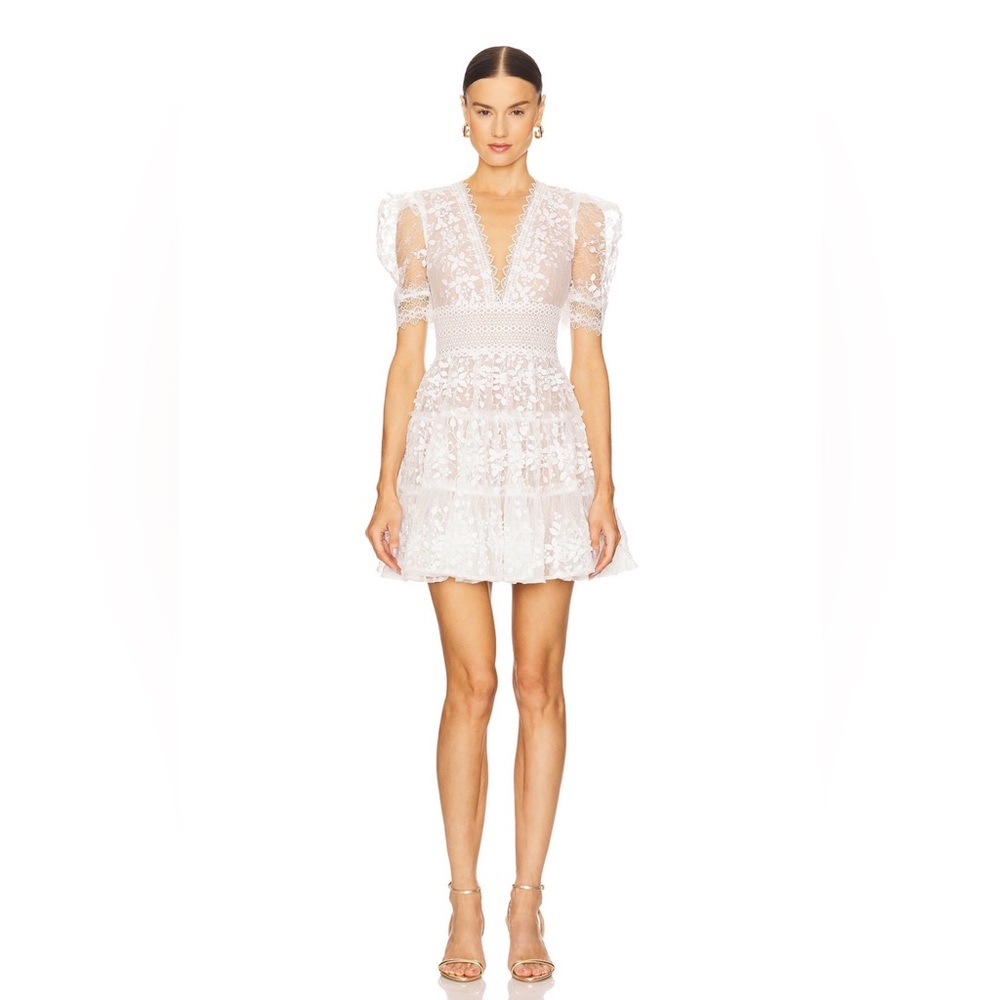 Megan Mini Dress in White
